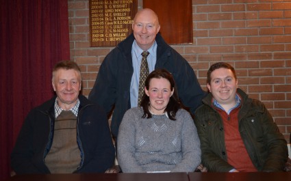 Newly elected for their terms in office are Club Chairman Henry Savage and Committee Members Derek Bell, Christine Loughran and Paul Rainey