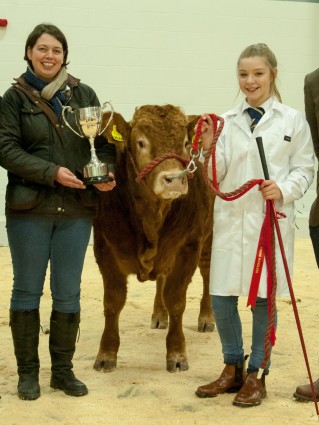 Kay Adam, YLBC President (left) pictured with Young Handlers Overall Champion Ruth Hamill