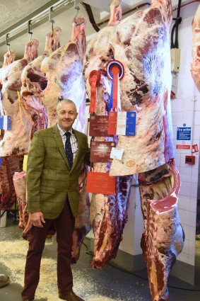 Champion Beef carcass from Frank Page.