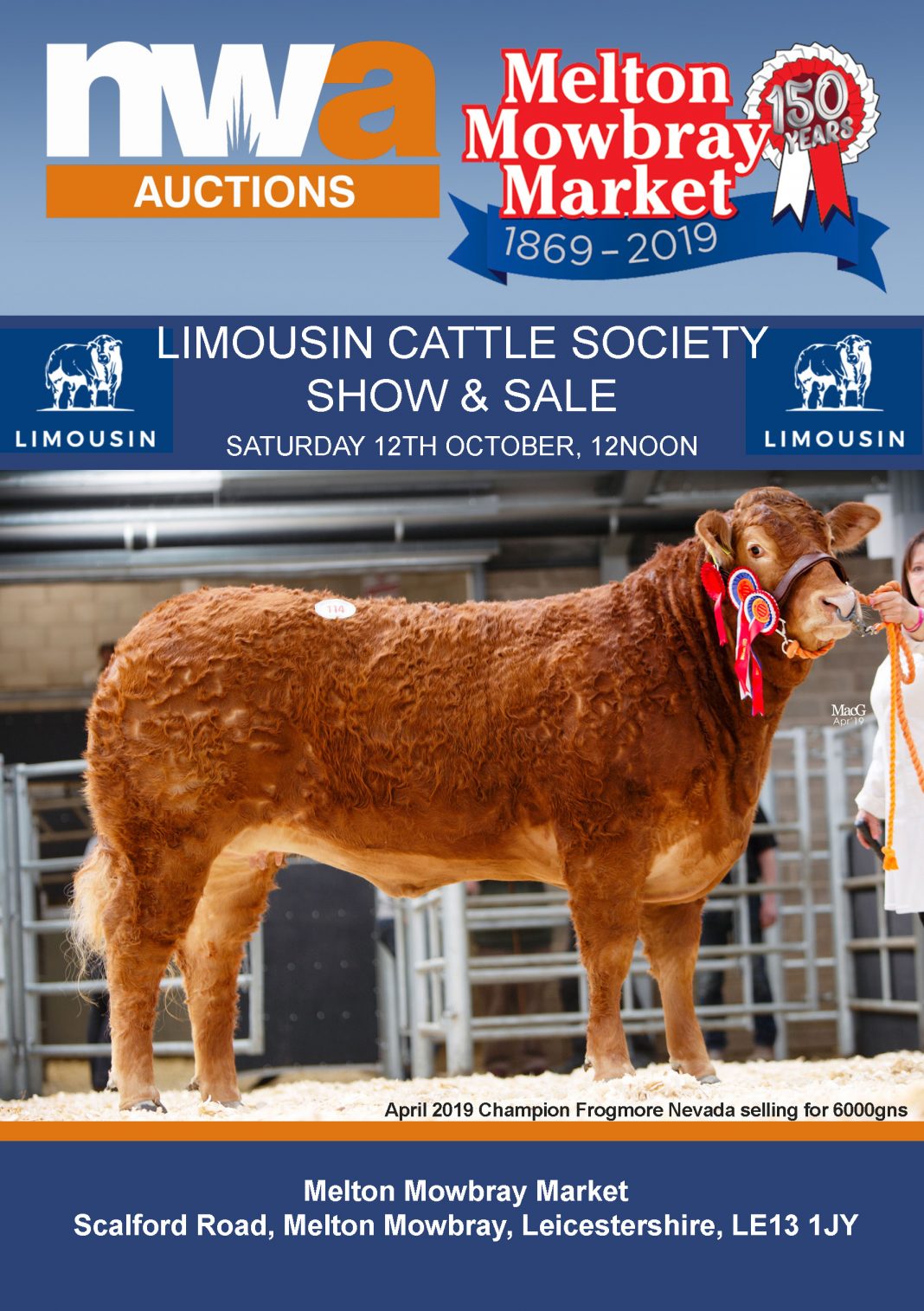 Melton Mowbray Sale British Limousin Cattle Society Melton Mowbray Sale British Limousin Cattle Society
